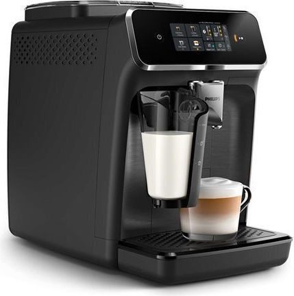 Philips Series 2300 Αυτόματη Μηχανή Espresso 1500W Πίεσης 15bar με Μύλο Άλεσης Μαύρη EP2330/10