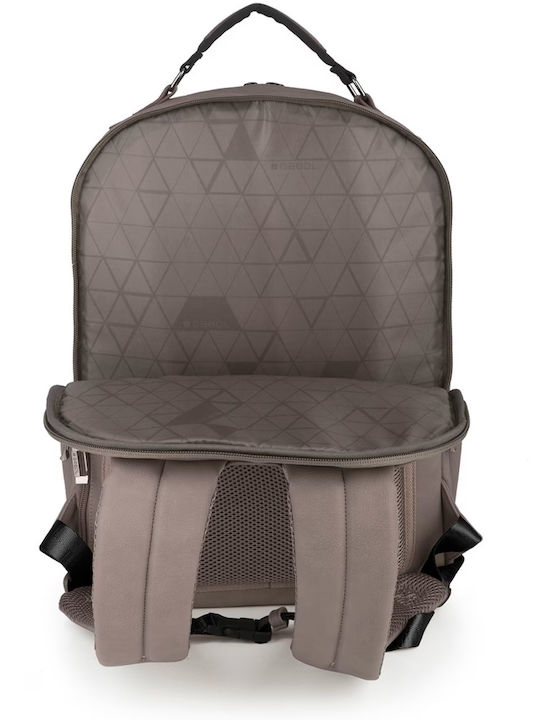 Gabol Backpack for Laptop 15.6 Inches in Beige Color