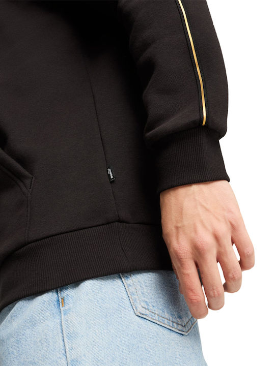 Tape Sweatshirt with Hood Gold