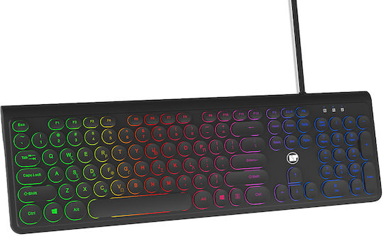 Lamtech LAM113058 Gaming Πληκτρολόγιο με RGB φωτισμό (Αγγλικό US)