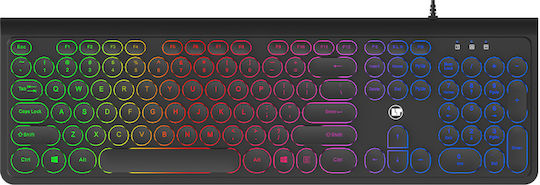 Lamtech LAM113058 Gaming Πληκτρολόγιο με RGB φωτισμό (Αγγλικό US)