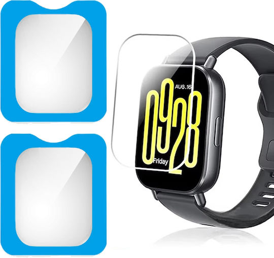 2x Закален стъклен инсталационен рамка Erbord Xiaomi Redmi Watch 5 Active