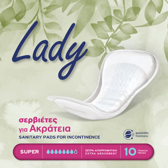 Sensimed Σερβιέτες Ακράτειας Lady 10τεμάχια Super