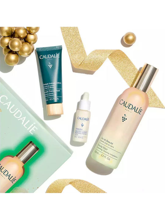 Caudalie Prep & Glow Best Sellers Skin Care Set for Brightening 3pcs