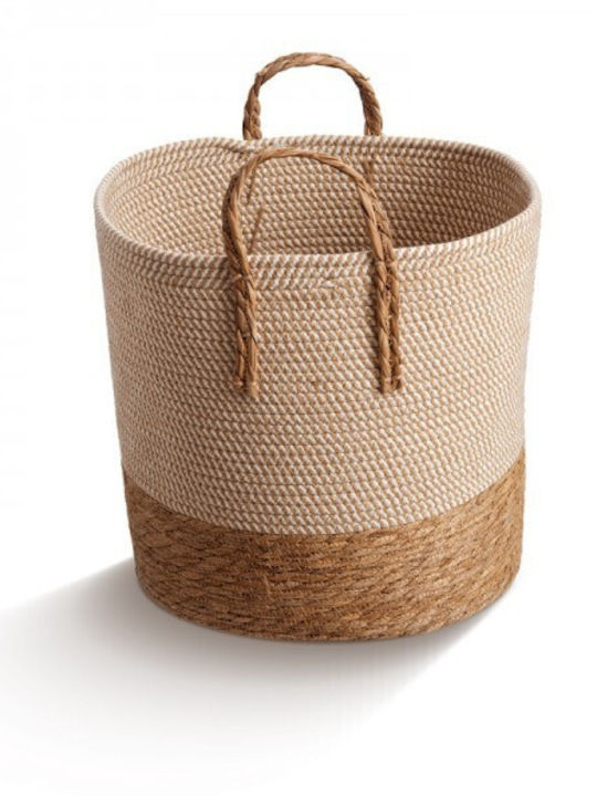 JK Home Decoration Σετ Διακοσμητικά Καλάθια Μπαμπού Μπεζ 3τμχ