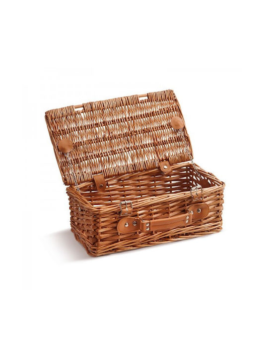 JK Home Decoration Set of Decorative Bamboo Baskets Brown 3 Pieces
