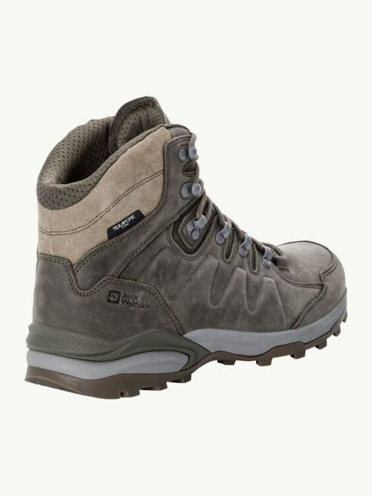 Jack Wolfskin Refugio Men's Hiking Waterproof Brown Boots