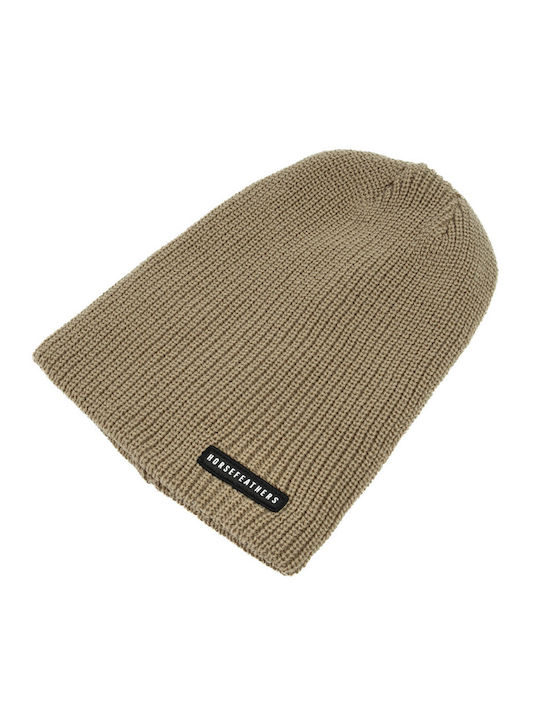 Horsefeathers Beanie Beanie Knitted in Beige color