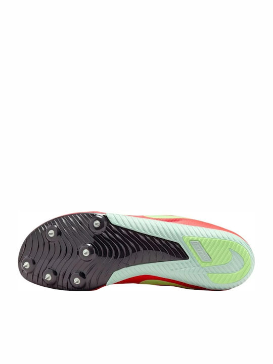 Nike Zoom Rival Спортни обувки Шипове Bright Crimson / Lime Blast / Barely Volt / Washed Coral