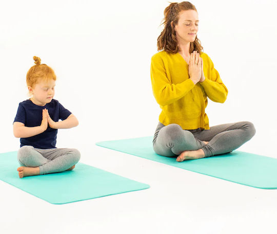 Umweltfreundliche Yogamatte Erwachsene Erde Türkis