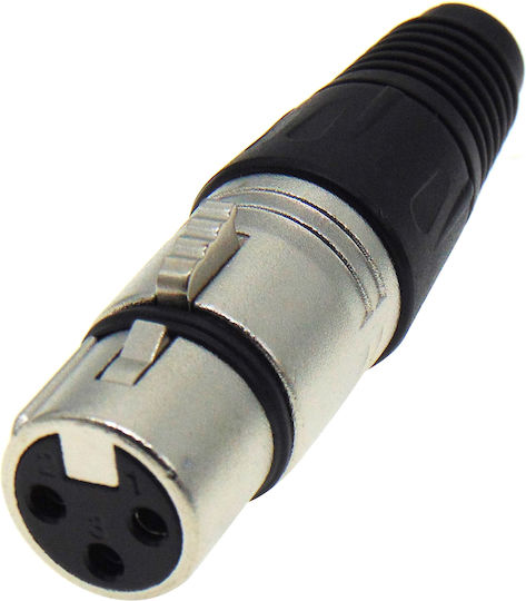 Lz Plug XLR female Black (01.095.0059)