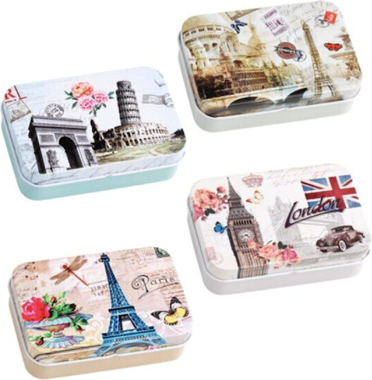 Christening Favor Metal Box Vintage Travel 0157.19504 6pcs