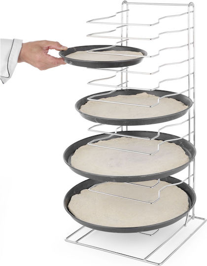 Pizza Mesh Tray Holder Stand 14 Slots Hendi 810361
