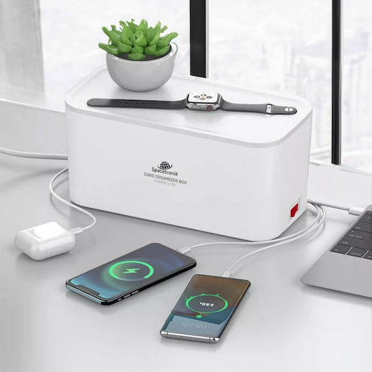 Organizer Box Charging Station 5xac 3xusb Outlets