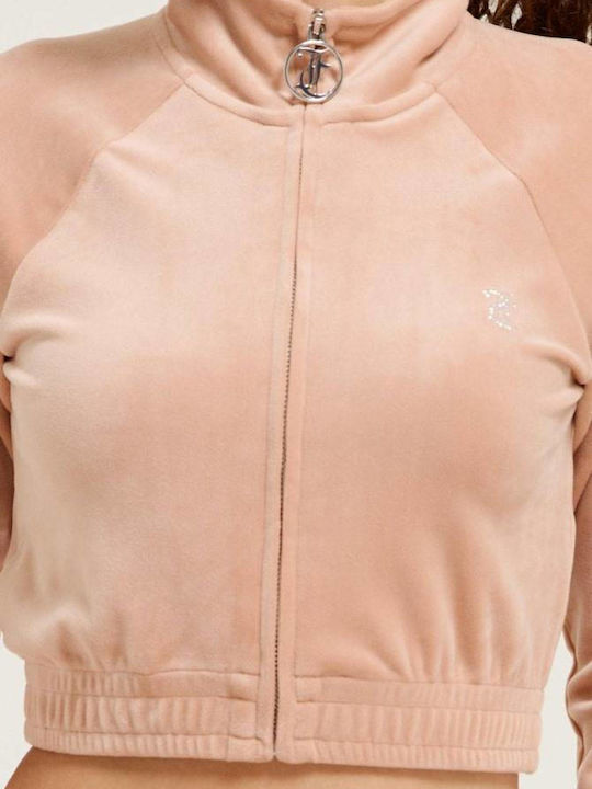 Juicy Couture Diamante Jacket Cafe Au Lait