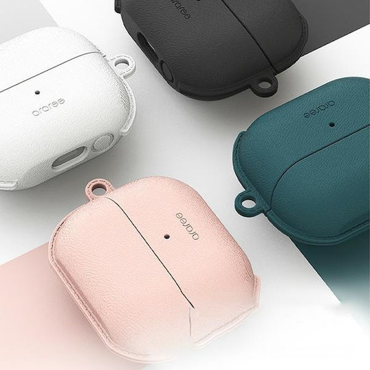 Araree Pops Hülle Silikon / Leder in Schwarz Farbe für Samsung Galaxy Buds 3 / 3 FE / 3 Pro
