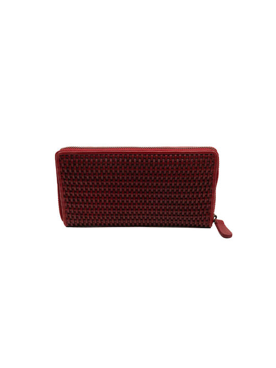 Guy Laroche Large Leather Women's Wallet with RFID Red