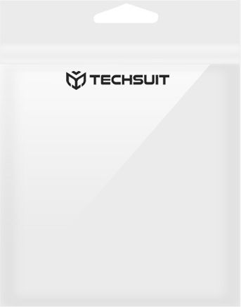 Techsuit Carbonfiber Θήκη Σιλικόνης με Γάντζο σε Μαύρο χρώμα για Apple AirPods 1 / AirPods 2