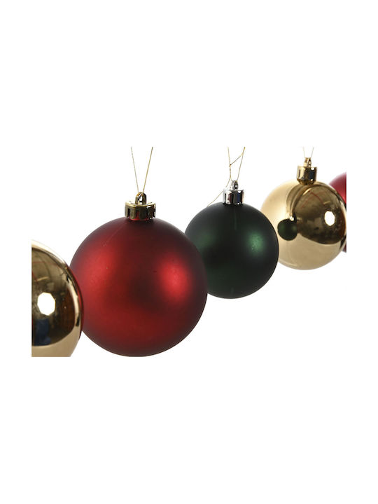 Weihnachtskugeln Home Esprit Rot Grün Polyethylen 25 x 25 x 25 cm 41 Stück