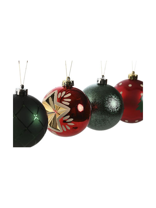 Christmas Balls Home Esprit Red Gold Polyethylene 32.5 X 8 X 32.5 Cm 16 Pieces