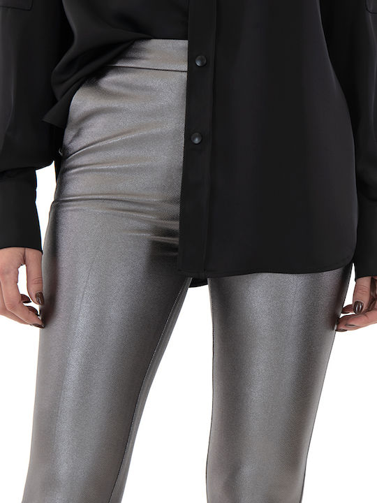 Damen Stoff Hose in Bootcut Passform Silver