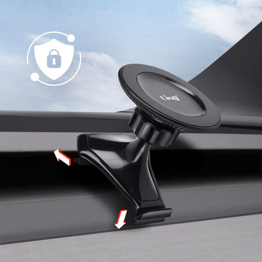 Linq Magnetic Car Phone Holder Tesla Model 3 Y Rotating Black