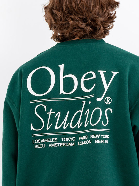 Hooded Green Sweatshirt