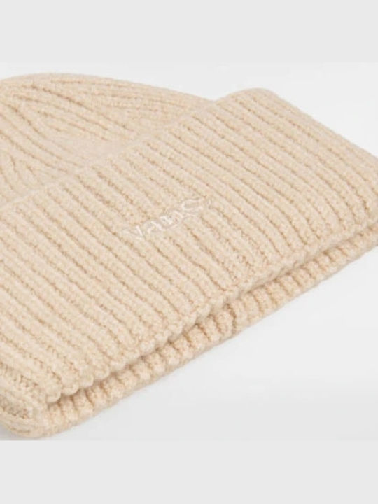 Vans Cuff Beanie Unisex Beanie Knitted in Beige color