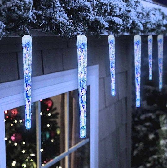 8 Светлини LED 3m. Топъл бял тип Метеори 1бр 8 Светлини LED 3m. Топъл бял тип Метеори 1бр