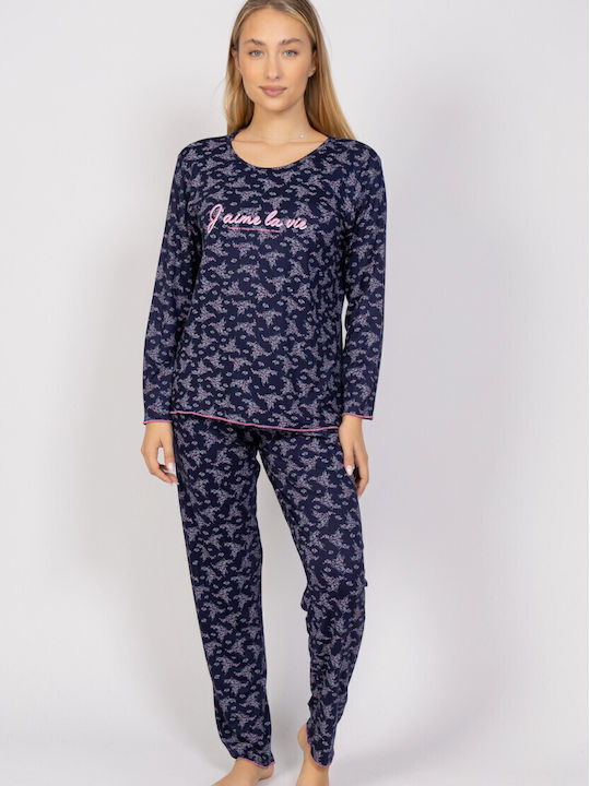 Sexen Winter Women's Pyjama Set Blue