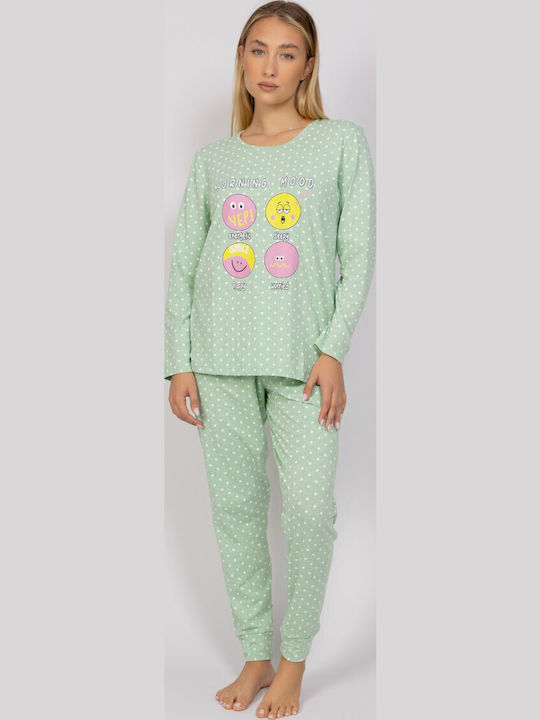 Sexen Winter Women's Pyjama Set Green