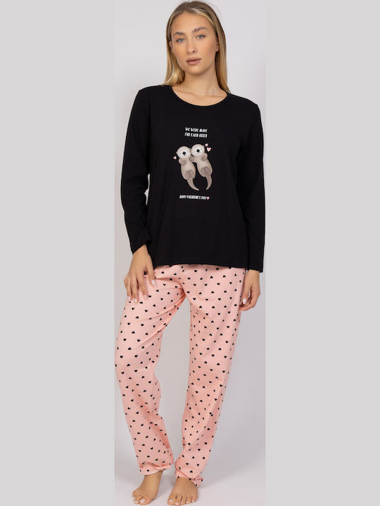 Sexen Winter Women's Pyjama Set Black