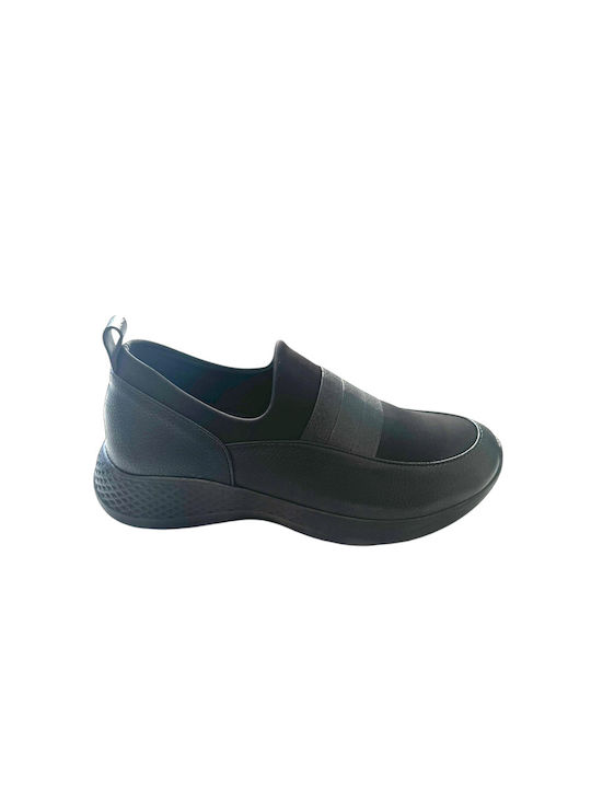Women's Slip-On Leather Black