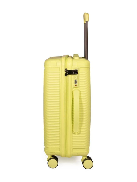 Cardinal Βαλίτσα Ταξιδίου Καμπίνας Σκληρή lemon yellow με 4 Ρόδες Ύψους 48εκ.
