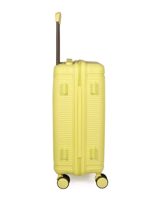 Cardinal Βαλίτσα Ταξιδίου Καμπίνας Σκληρή lemon yellow με 4 Ρόδες Ύψους 48εκ.