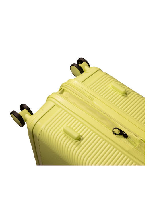 Cardinal Βαλίτσα Ταξιδίου Καμπίνας Σκληρή lemon yellow με 4 Ρόδες Ύψους 48εκ.