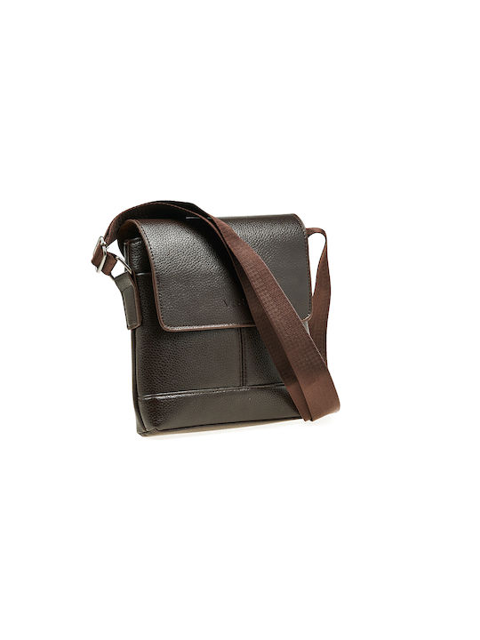 Verde Men's Bag Shoulder / Crossbody Brown