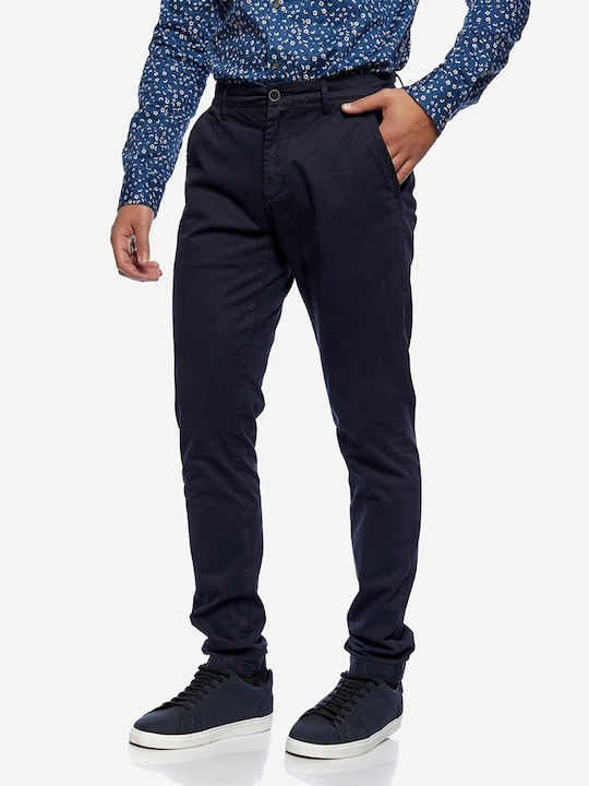 Brokers Jeans Trousers Chino in Slim Fit Marine