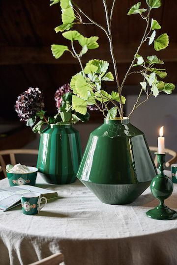 Pip Studio Metal Vase Dark Green 35cm X 35cm