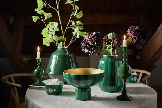 Pip Studio Metal Vase Dark Green 35cm X 35cm