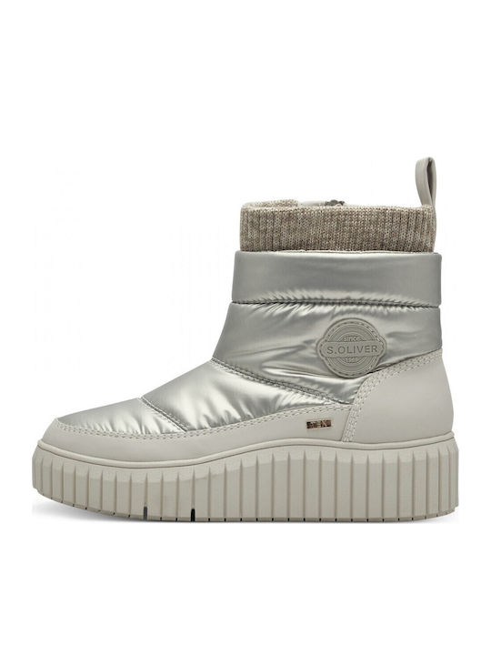 Women's Ankle Boots Platform Silver