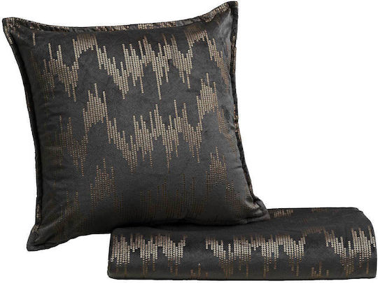 Madi Canyon Ριχτάρι Πολυθρόνας Βελουτέ 180x180εκ. Dark Grey 21456-00