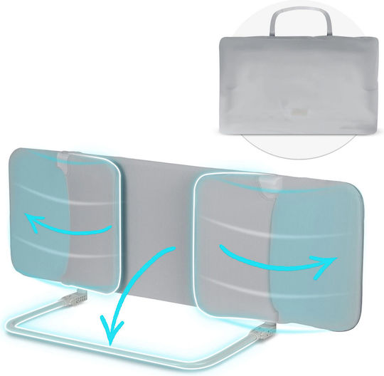 Nukido Bară de protecție pentru pat din Plastic în Culoare Gri 150x44cm 1buc