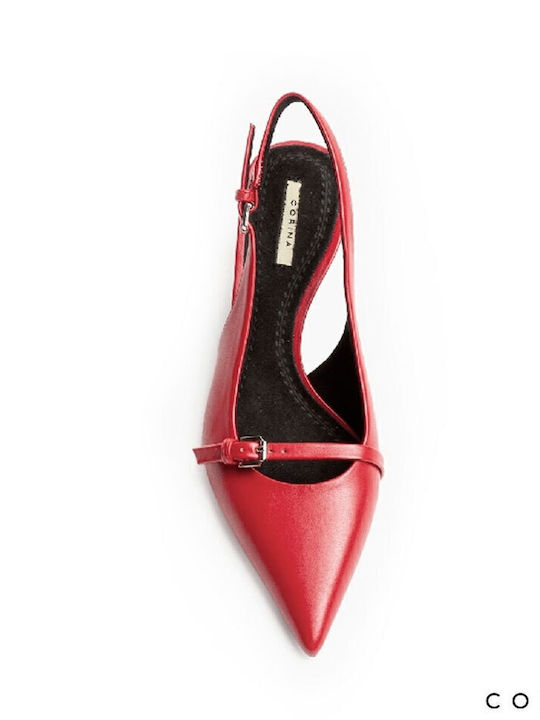 Pumps mit Riemchen Rot