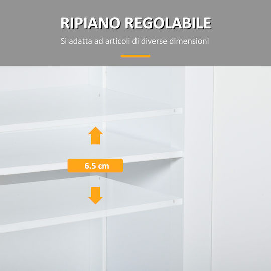Kleankin Countertop without Sink L60xW30xH75cm White