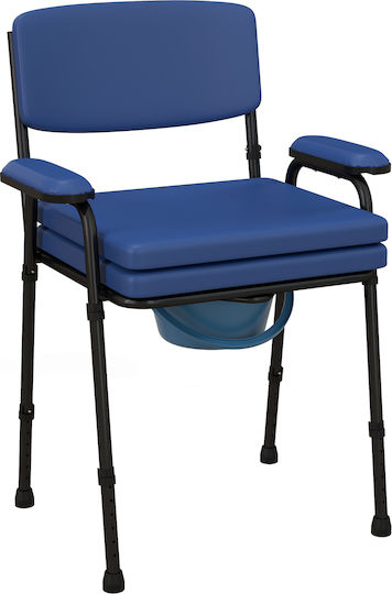 HomCom Toilet Chair with Backrest 713-149V00BU