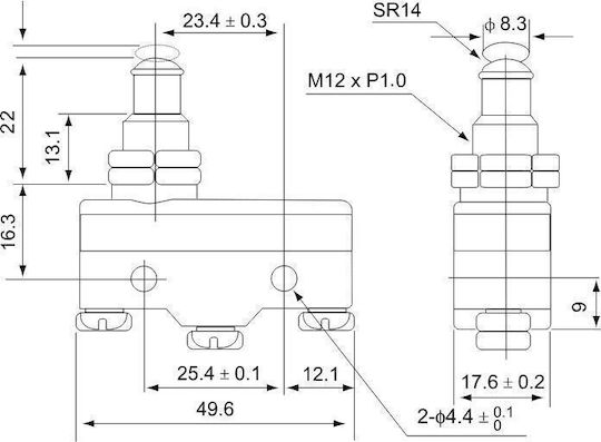 Regulator comutator limită cu tijă lungă Ls15gq-b