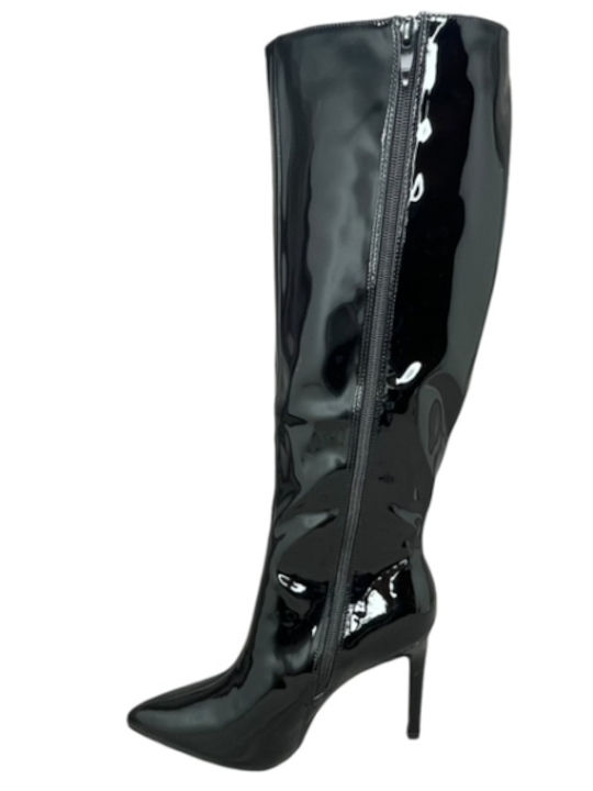 Patent Leather Women's Boots Black