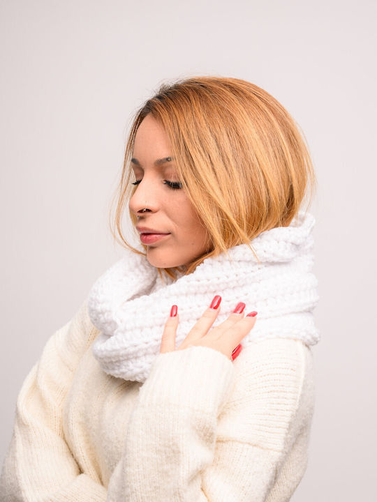 Women's Knitted Neck Warmer White