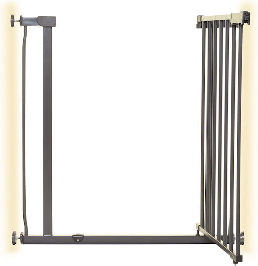 Dreambaby Security Door Simple Placement made of Metal in Gray Color 75εκ. 1pcs